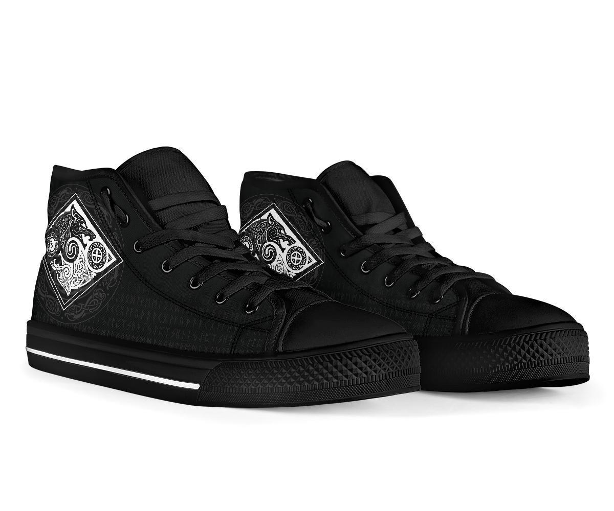 Vikings High Top Shoes The Wolves, Skoll and Hati RLT12