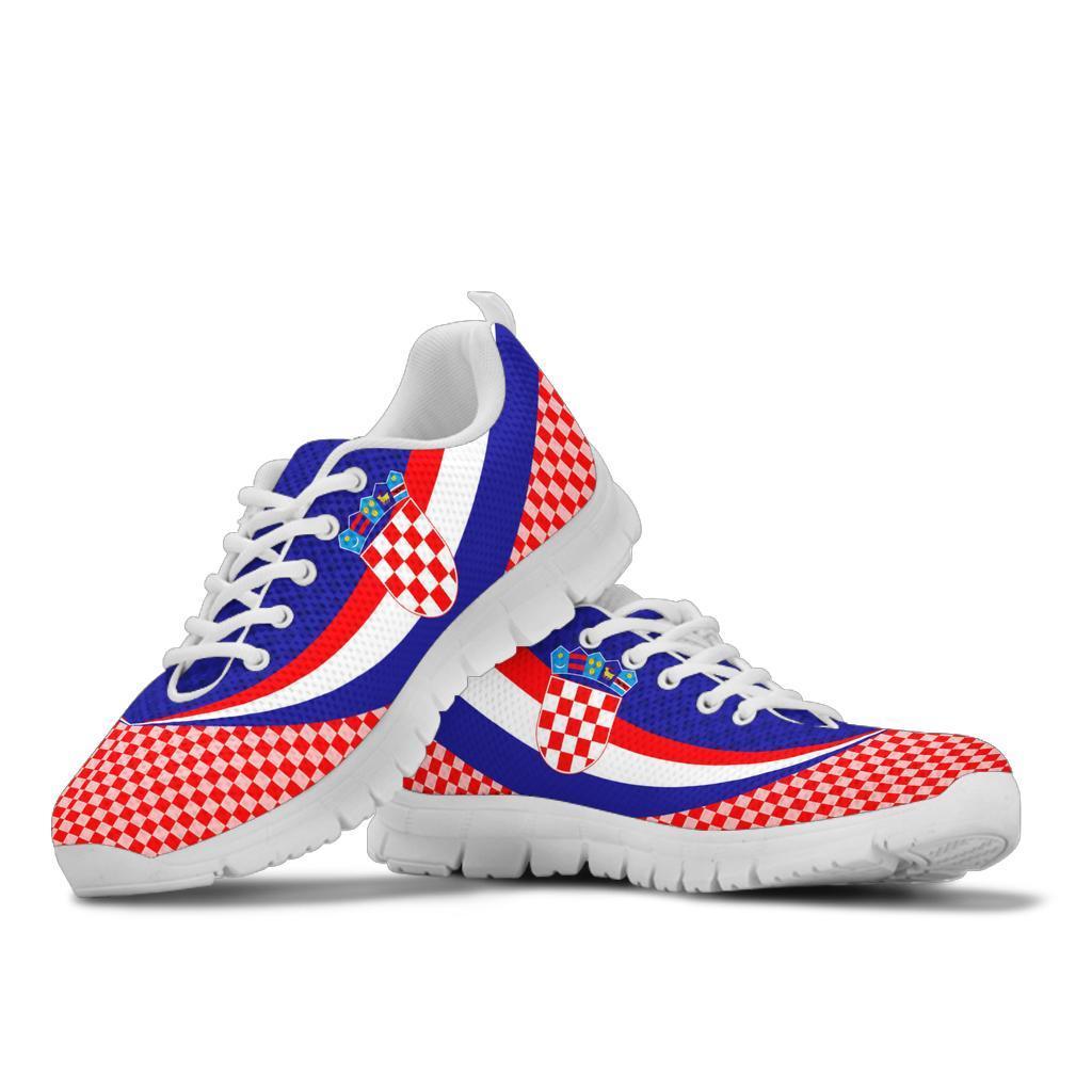 Croatia Sneakers - Croatia Coat Of Arms and  Flag Color