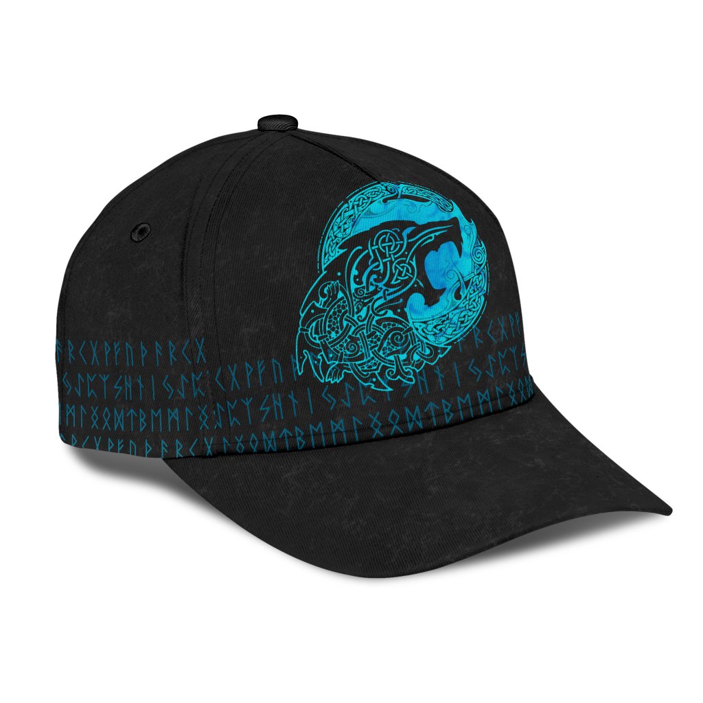 Viking Classic Cap Fenrir Wolf Cyan RLT12