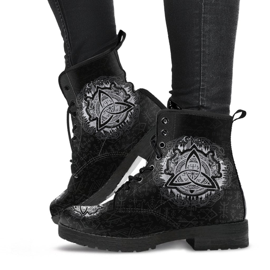Viking Leather Boots Dragon Celtic RLT12