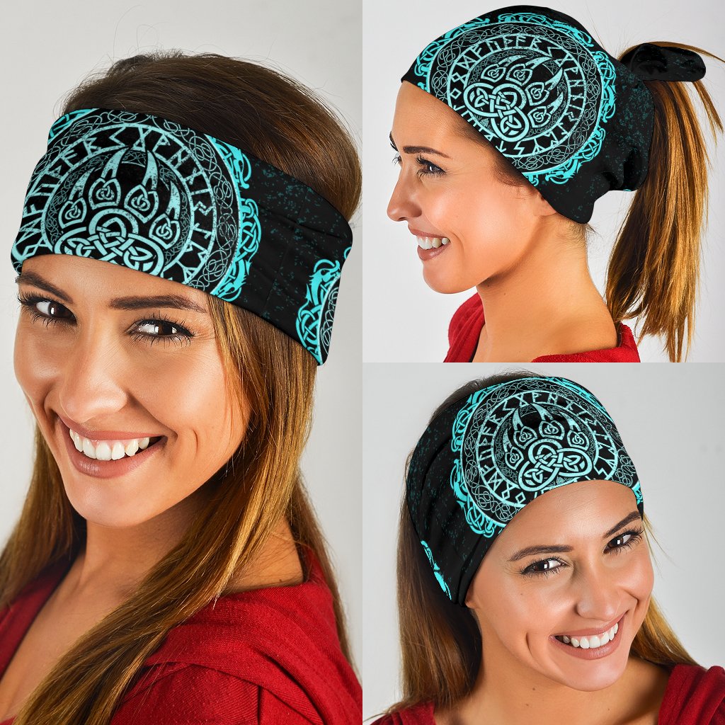 Viking Bandana 3 Pack Viking Bear Claws Cyan Tattoo RLT12