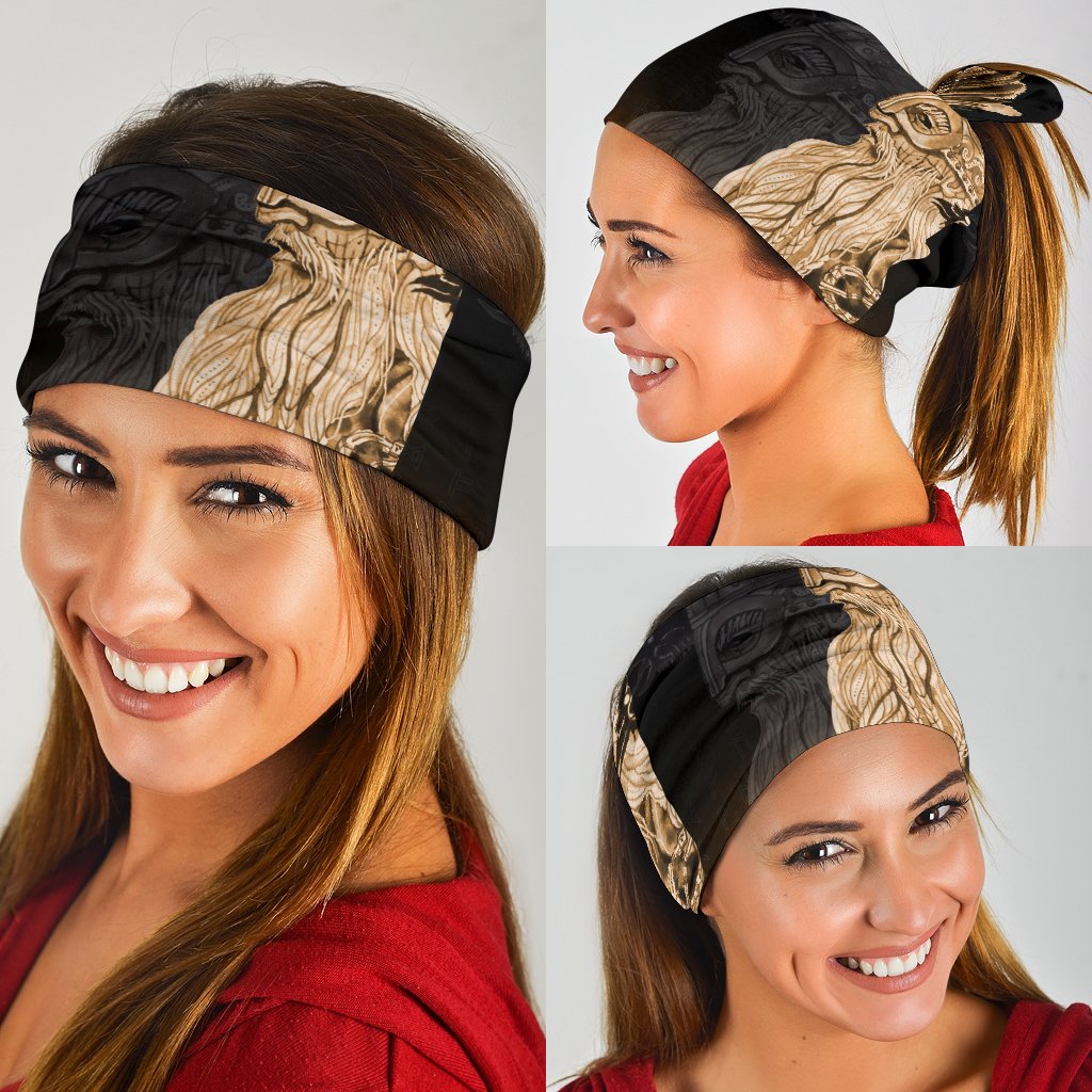 Viking Bandana 3 Pack Odin Raven Viking Gold RLT12