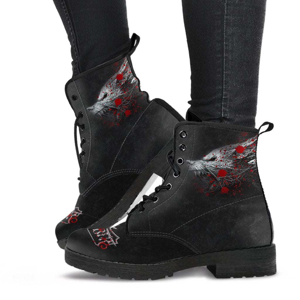 Viking Leather Boots, Fenrirv Blood RLT12