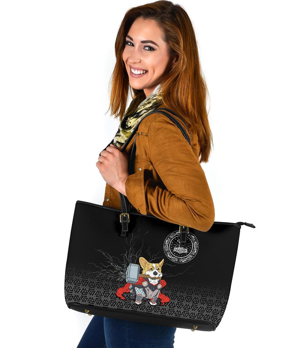 Viking Large Leather Tote The Mighty Thorgi RLT12