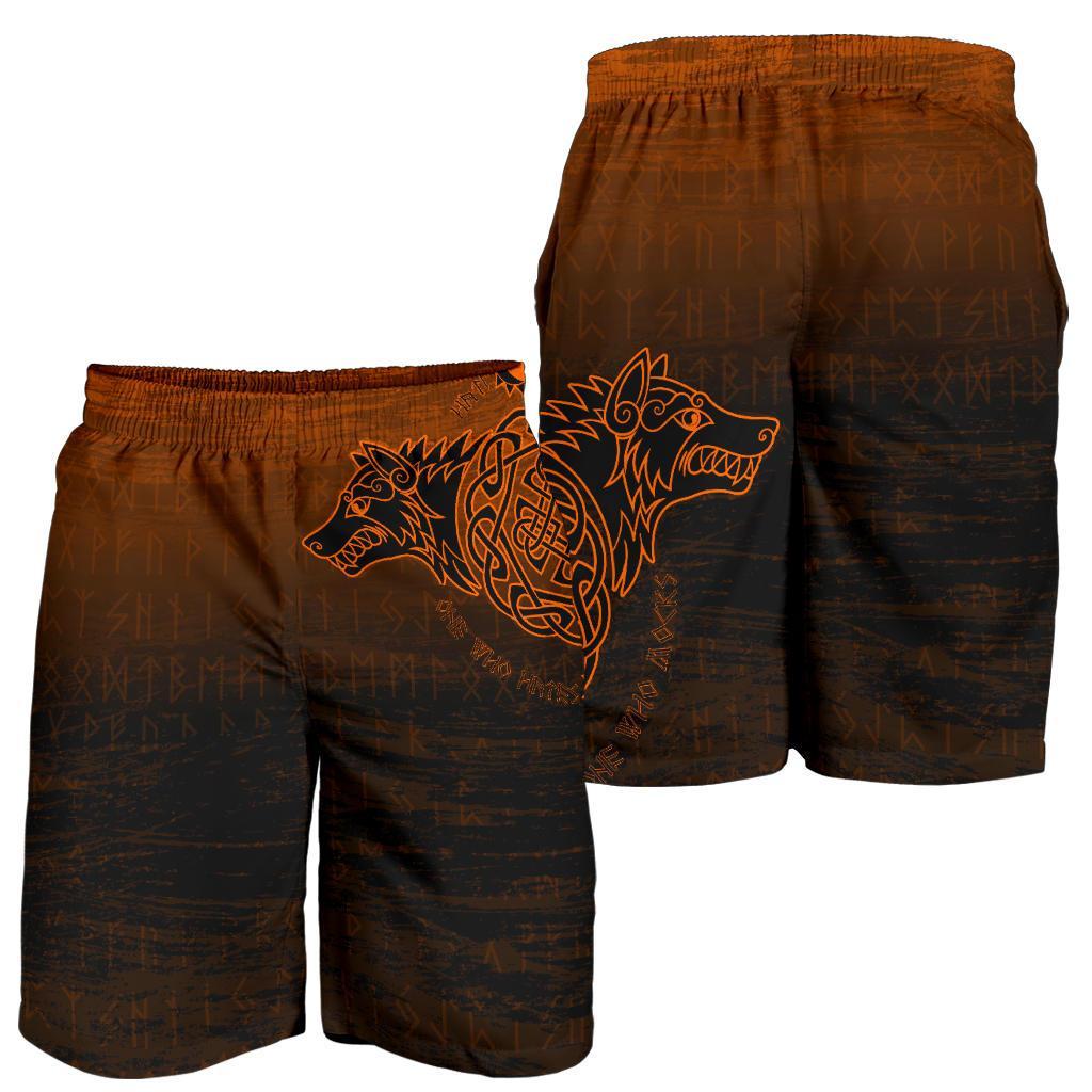 Viking Men's Shorts, Skoll and Hati Orange RLT12