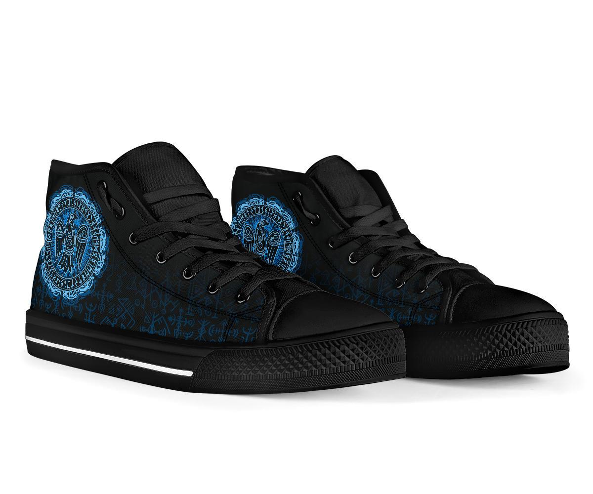 Viking High Top Shoes Raven Celtic Cyan RLT12