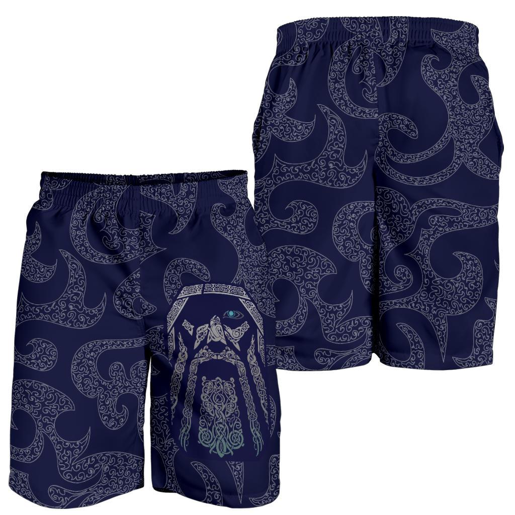Viking All Over Print Men's Shorts Odin God Tattoo RLT12