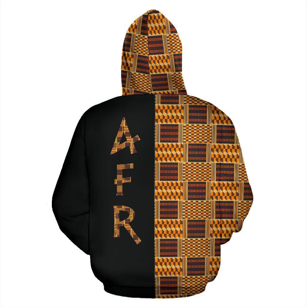 African Hoodie Kente Cloth - Bonwire Style The Half