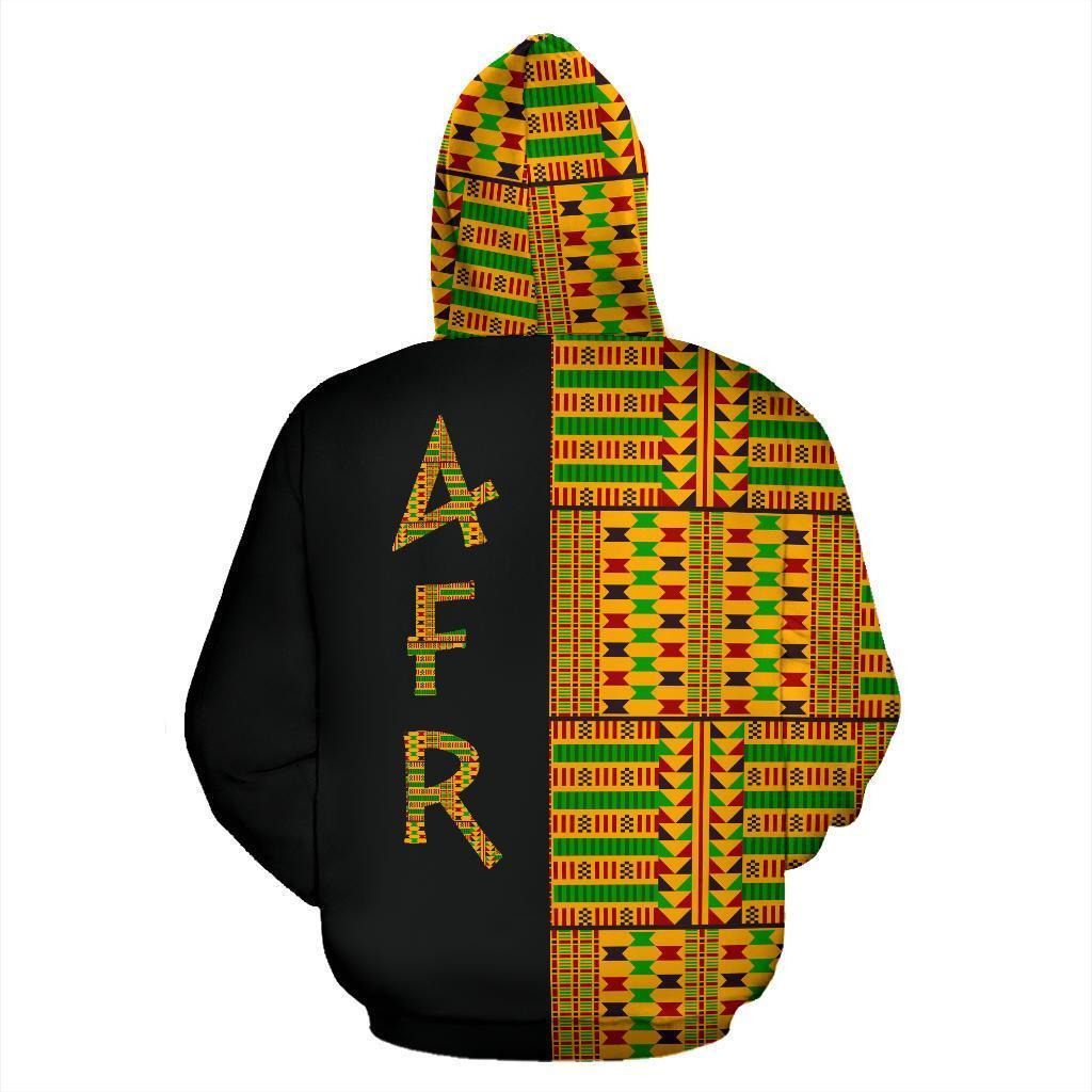 African Hoodie Kente Cloth Weaver Combined The Half