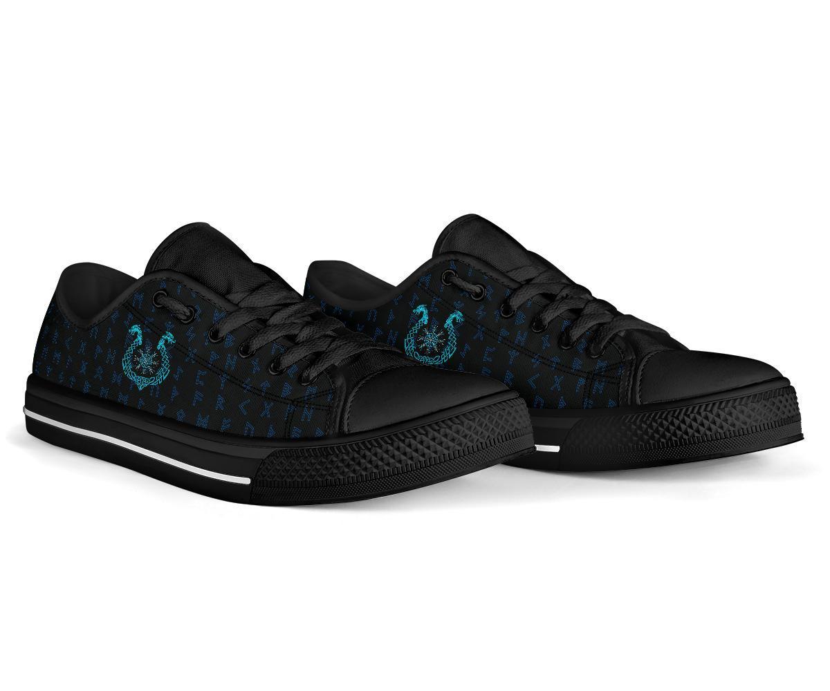 Viking Low Top Shoes, Aegishjalmur Helm Of Awe Blue Edition RLT12