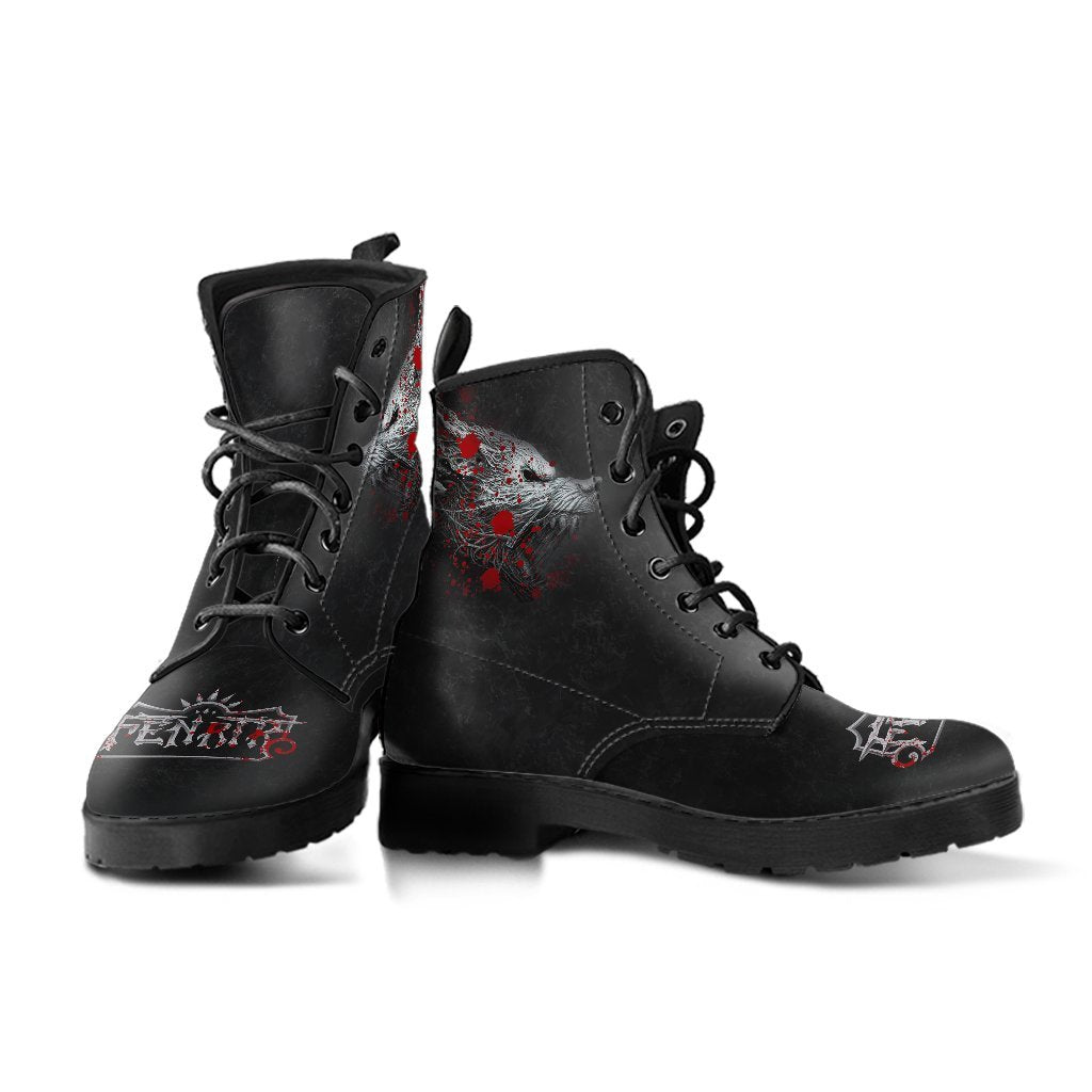 Viking Leather Boots, Fenrirv Blood RLT12