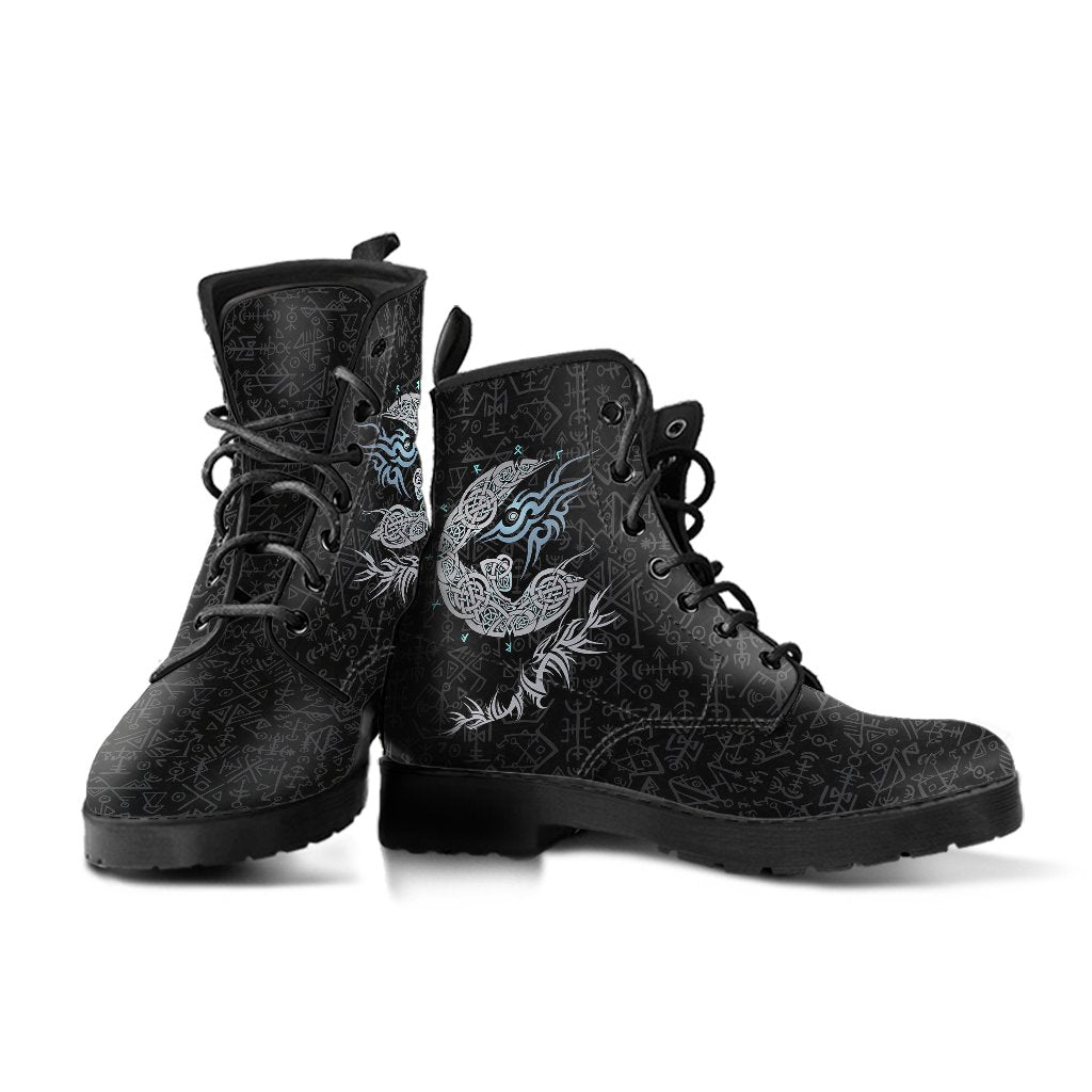 Viking Fenrir Wolf Leather Boots RLT12