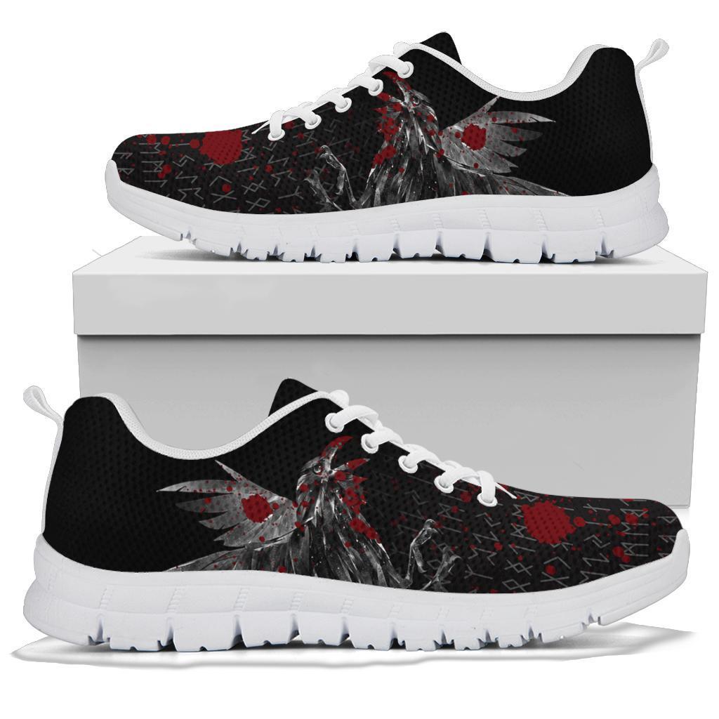 Viking Sneakers - Odin Huginn and Muninn Rune Blood RLT12