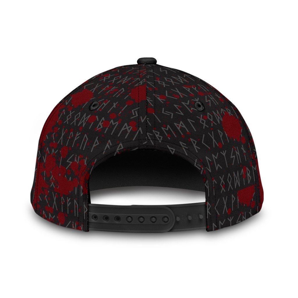 Viking Classic Cap Odin Huginn and Muninn Rune Blood RLT12