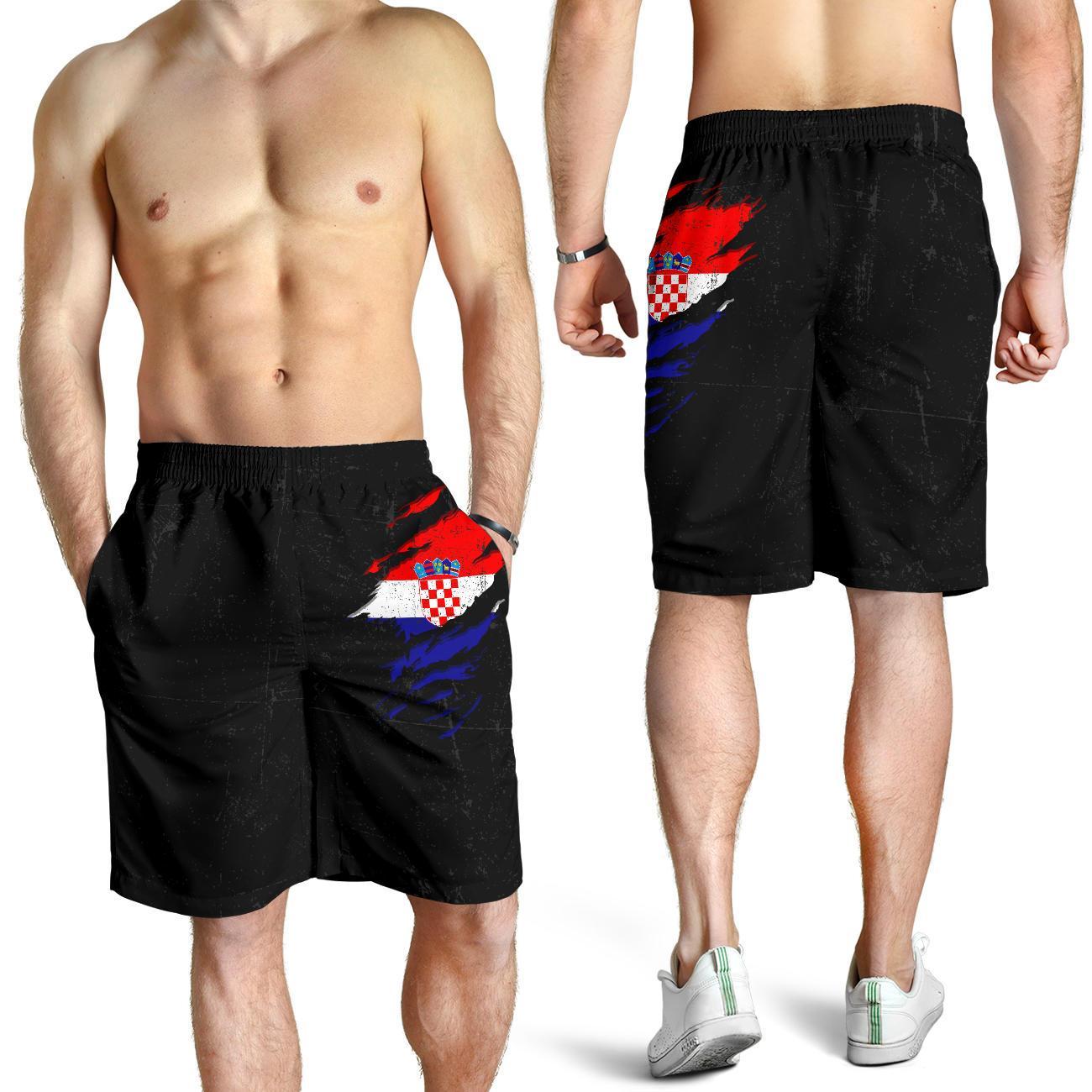 Croatia in Me  Men's Shorts - Special Grunge Style