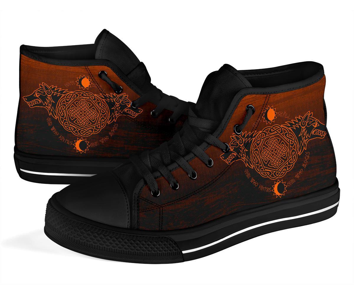 Viking High Top Shoes, Skoll and Hati Orange RLT12