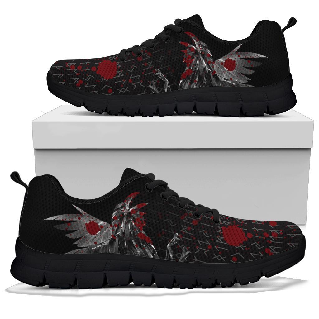 Viking Sneakers - The Raven Of Odin Rune Blood RLT12