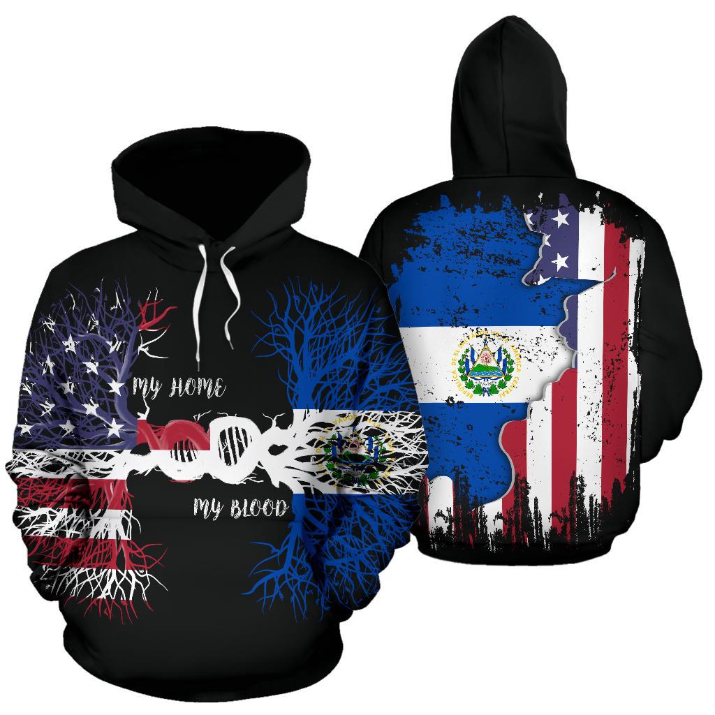 American Grown El Salvador Root DNA Hoodie