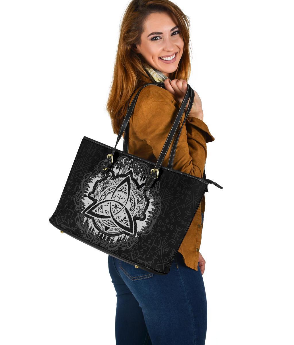 Viking Large Leather Tote Dragon Celtic RLT12