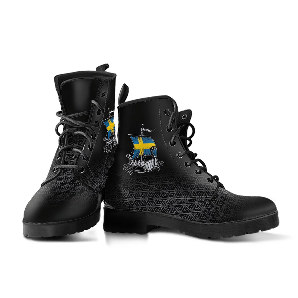 Viking Leather Boots Swedish Drakkar RLT12