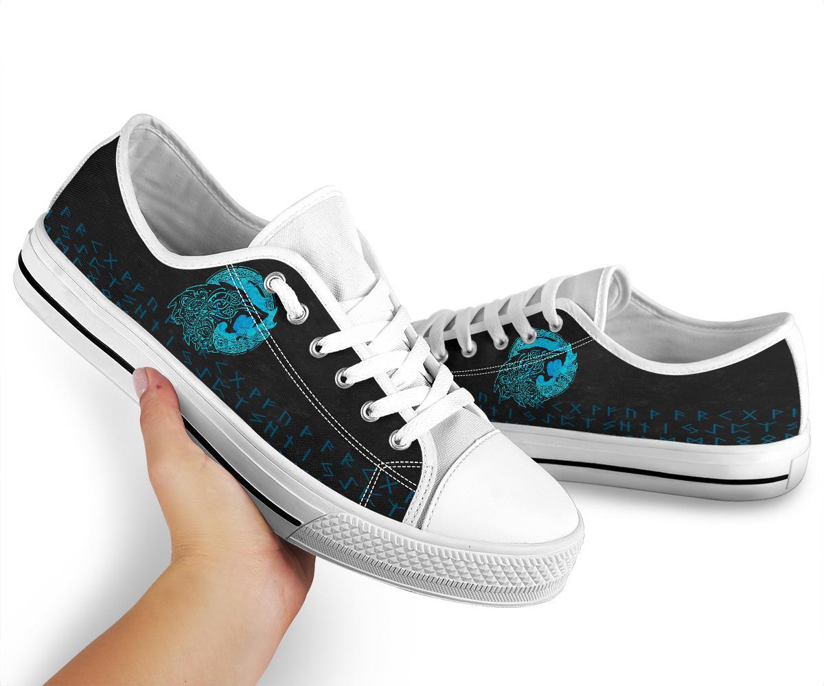 Viking No - Box Economy Low Tops - Fenrir Wolf Cyan RLT12