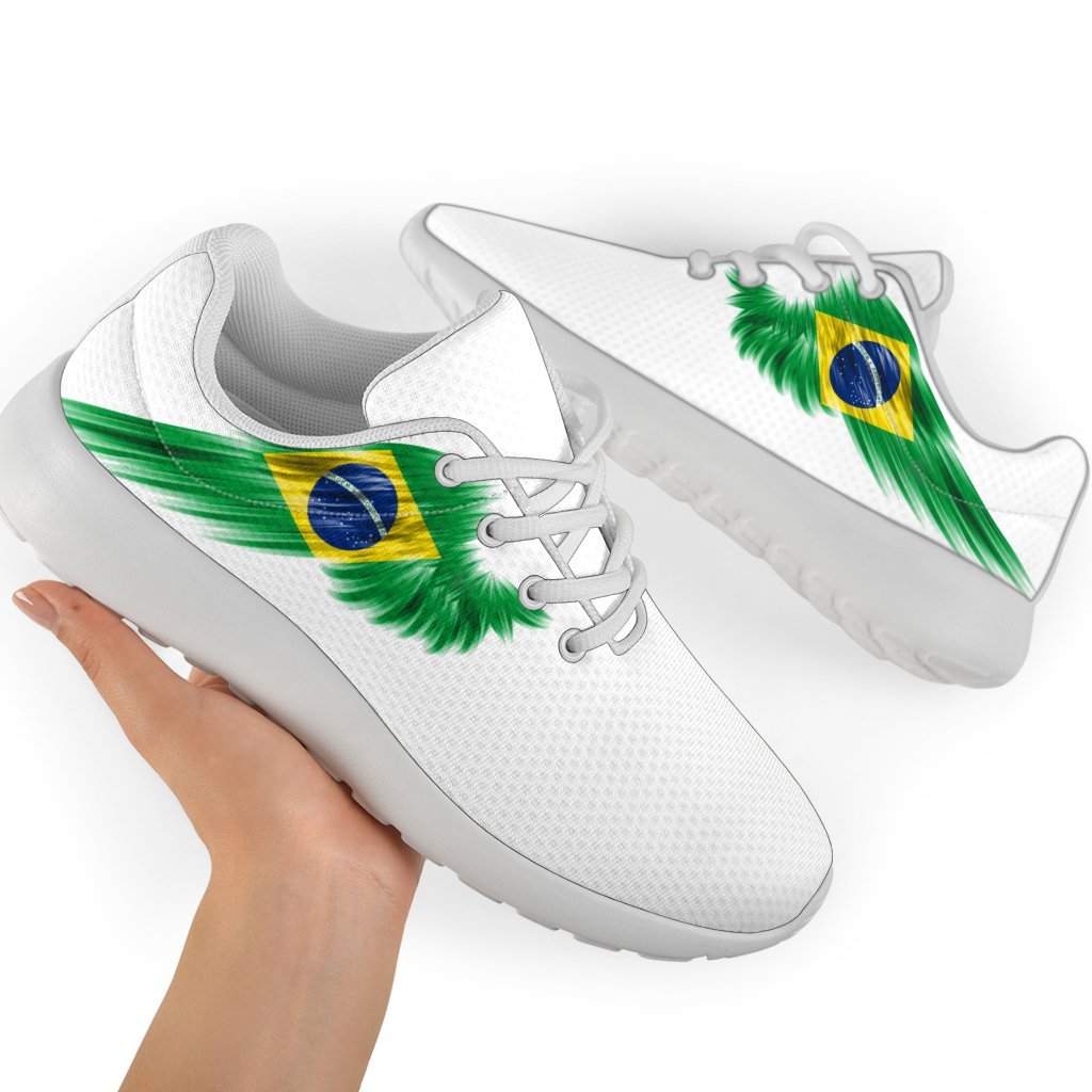 Brazil Sneakers Wings Flag (Women's/Men's)
