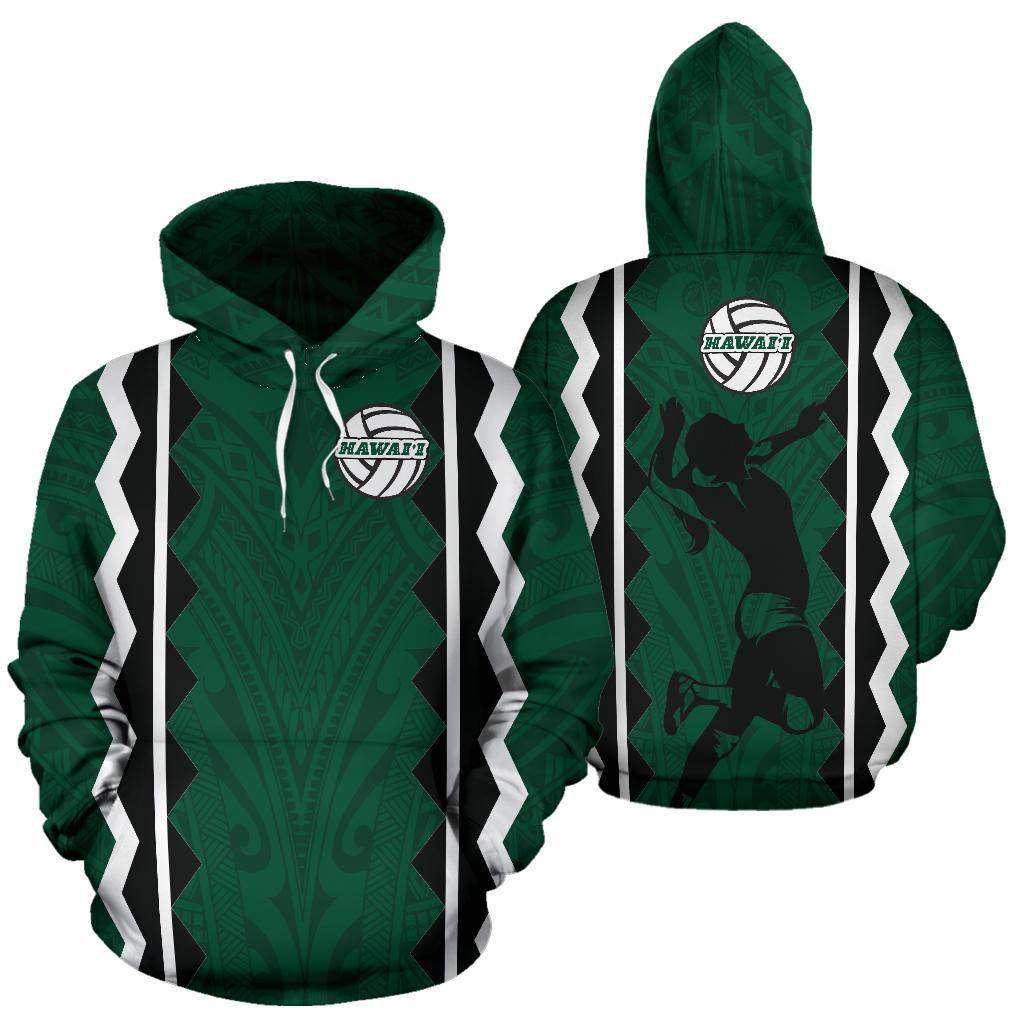 Polynesian Hawaii Womens Volleyball Team Supporter All Over Hoodie