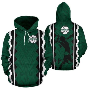 Polynesian Hawaii Womens Volleyball Team Supporter All Over Hoodie