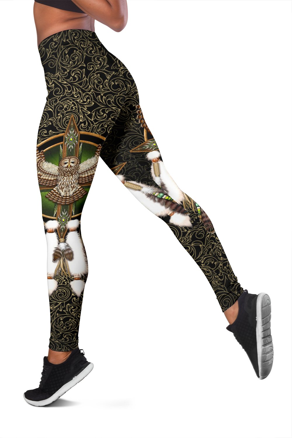 Owl Dreamcatcher Native American Design Women's Leggings LT10