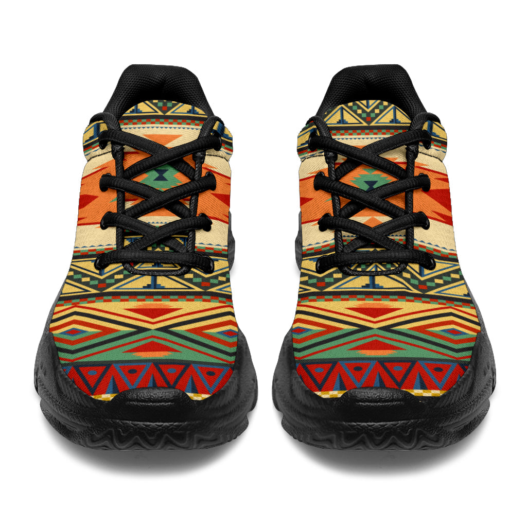Native American Geometric Pattern Chunky Sneakers LT10