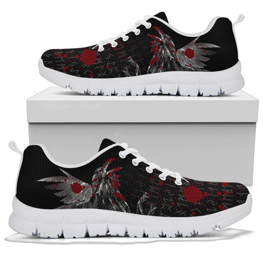Viking Sneakers - The Raven Of Odin Rune Blood RLT12