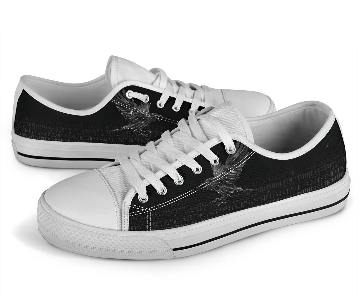 Viking Low Top Shoes The Raven Of Odin Rune RLT12
