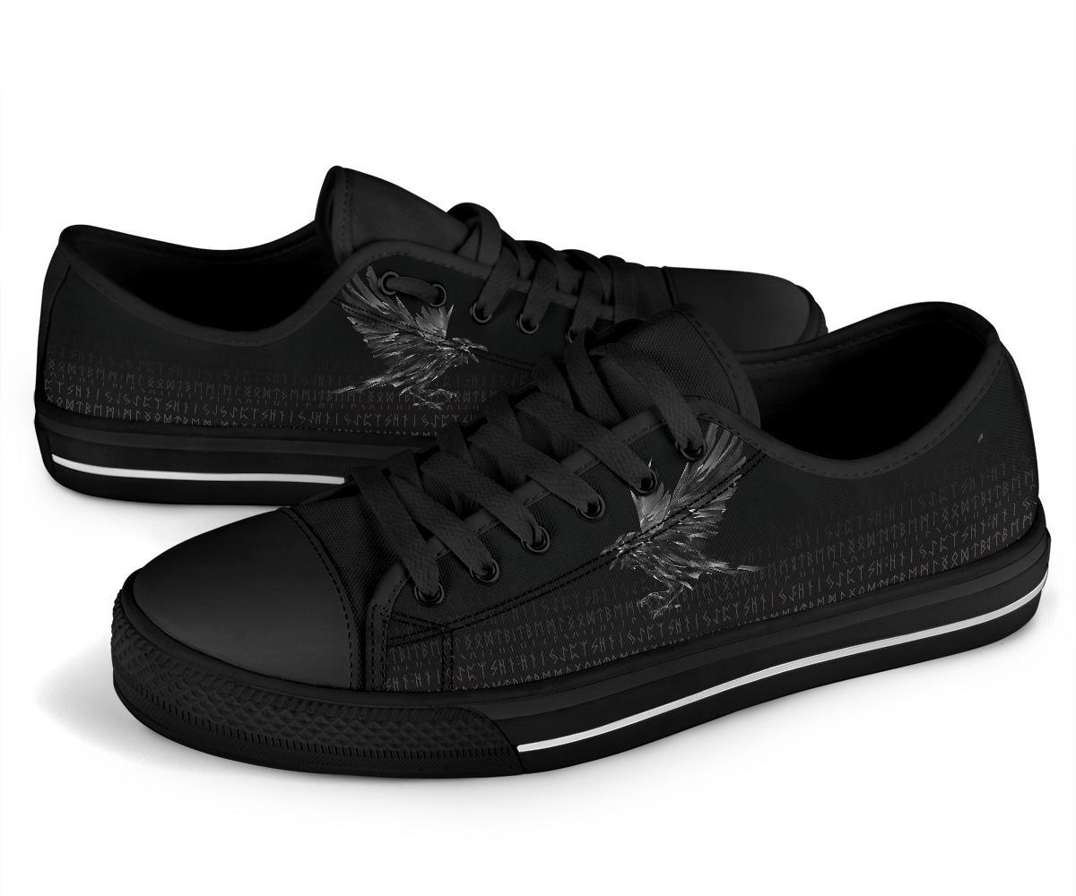 Viking Low Top Shoes The Raven Of Odin Rune RLT12