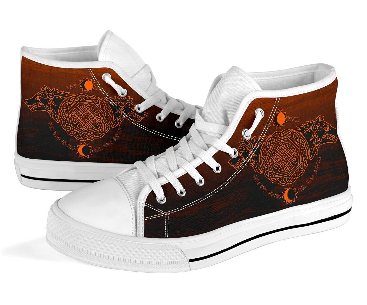 Viking High Top Shoes, Skoll and Hati Orange RLT12