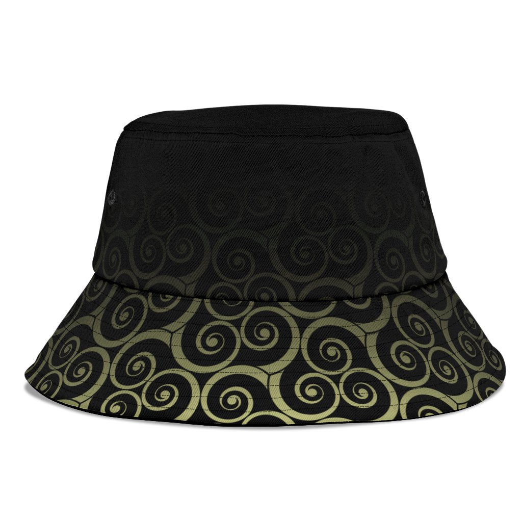 Viking Bucket Hat Owl Celtic On Triskels Background RLT12