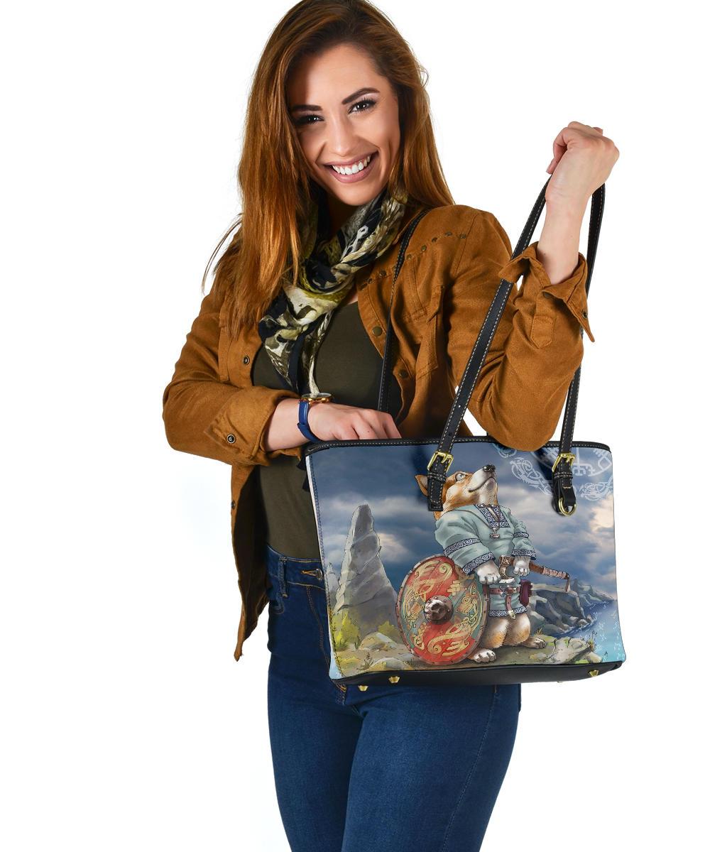 Viking Small Leather Tote, Corgi RLT12