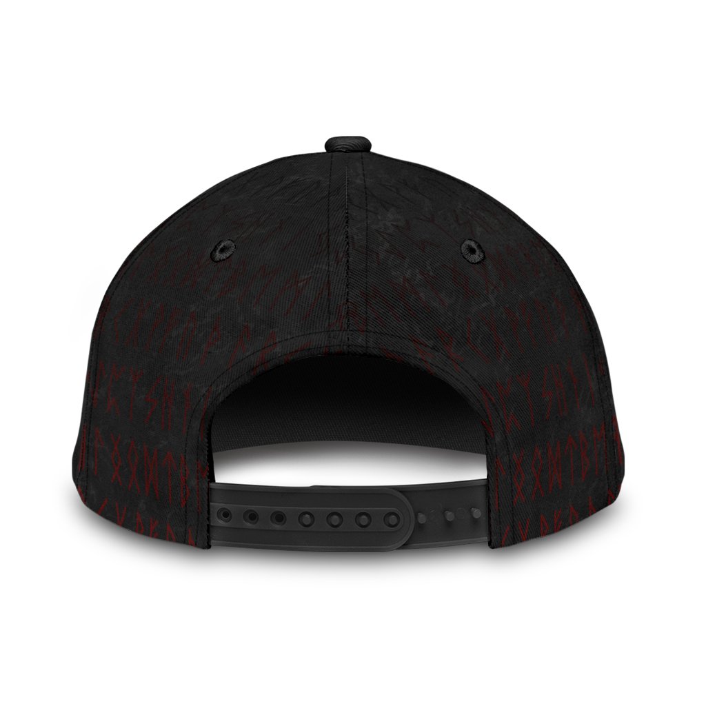 Viking Classic Cap Wolf and Blood Moon RLT12
