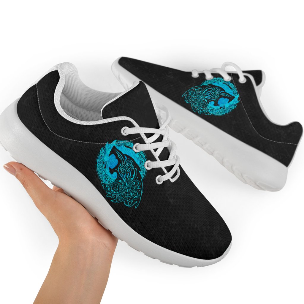 Viking Sport Sneakers - Fenrir Wolf Cyan RLT12