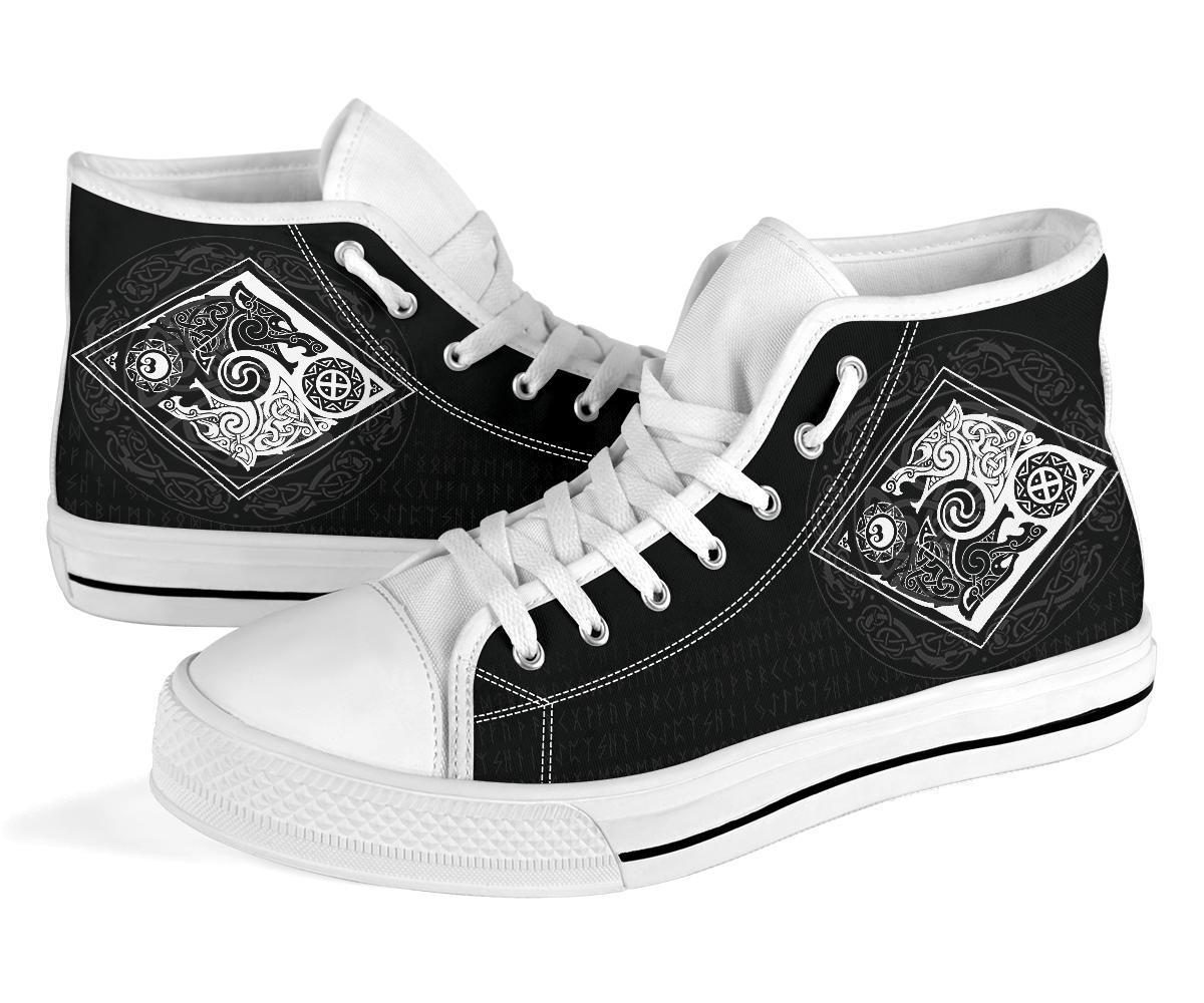 Vikings High Top Shoes The Wolves, Skoll and Hati RLT12