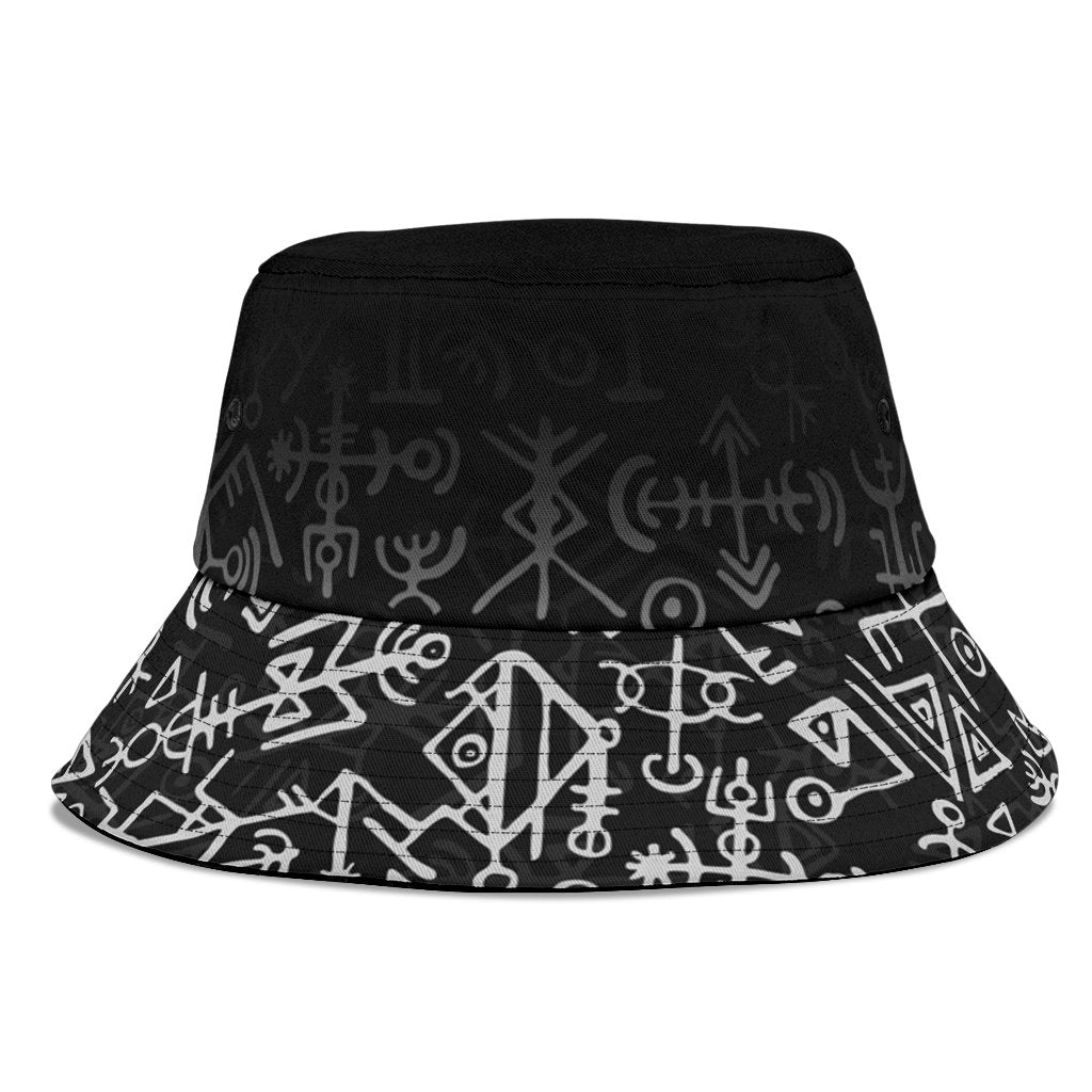 Viking Bucket Hat Wolf and Raven Special RLT12