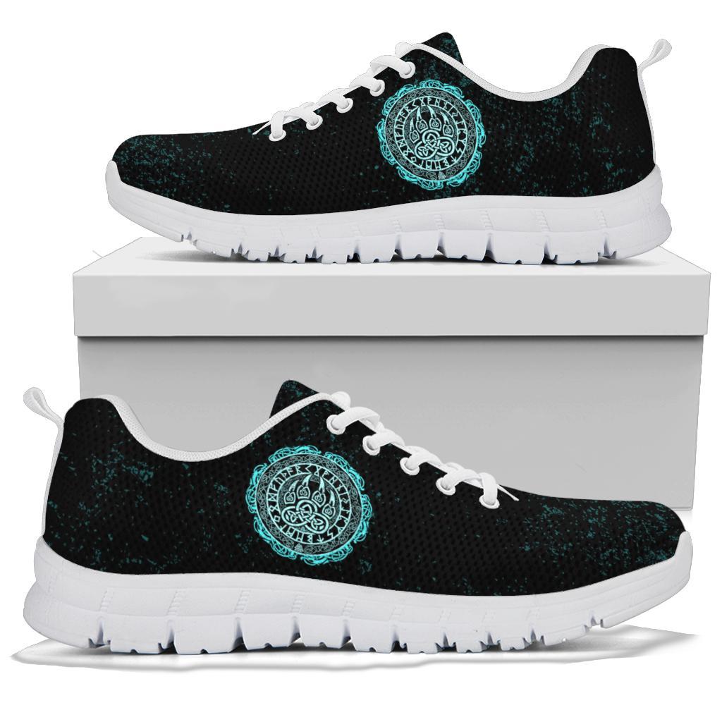 Viking Sneakers - Viking Bear Claws Cyan Tattoo RLT12