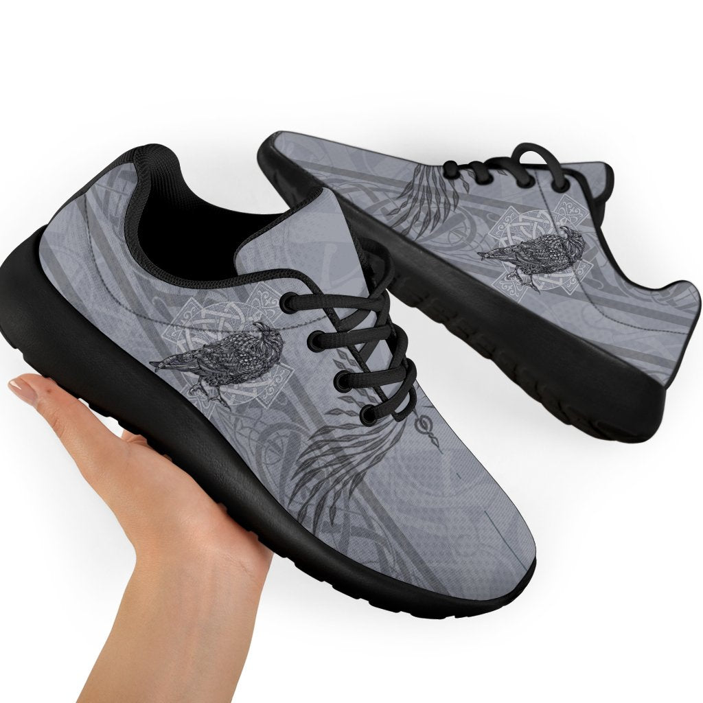 Viking Sport Sneakers - Odin's Celtic Raven - Scandinavian Tattoo RLT12