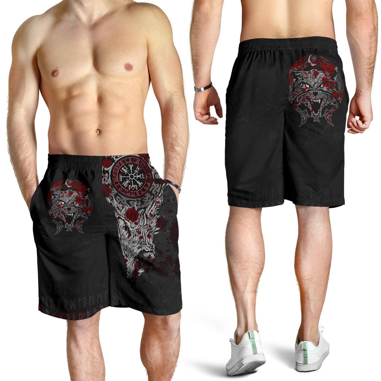 Viking All Over Print Men's Shorts Fenrir Viking Blood 3D RLT12