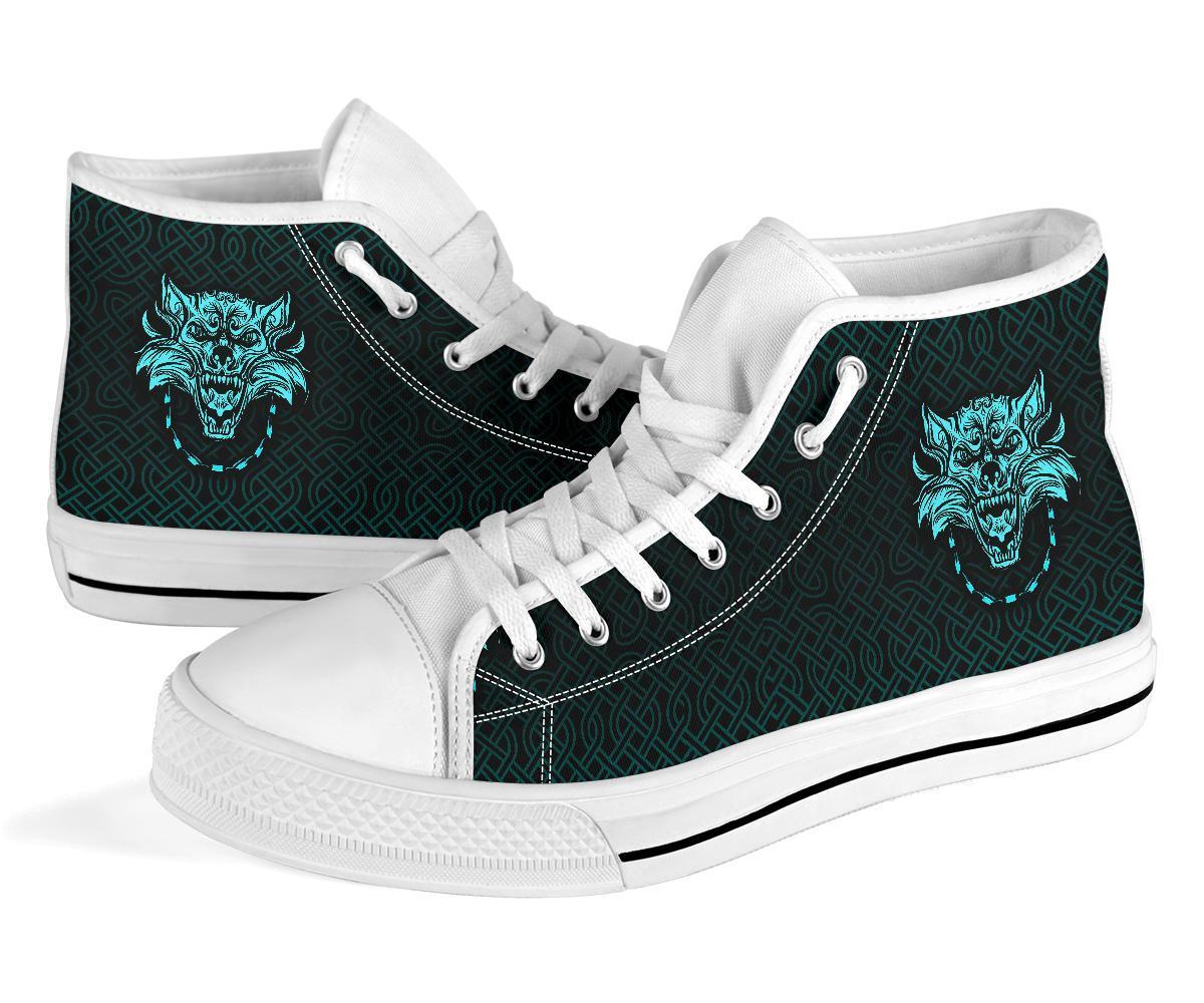 Viking High Top Shoes Fenrir Viking Cyan 3D RLT12