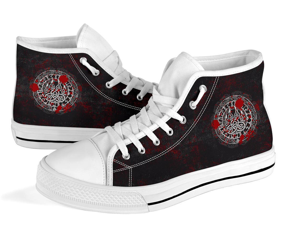 Viking High Top Shoes Viking Bear Claws Blood Tattoo RLT12