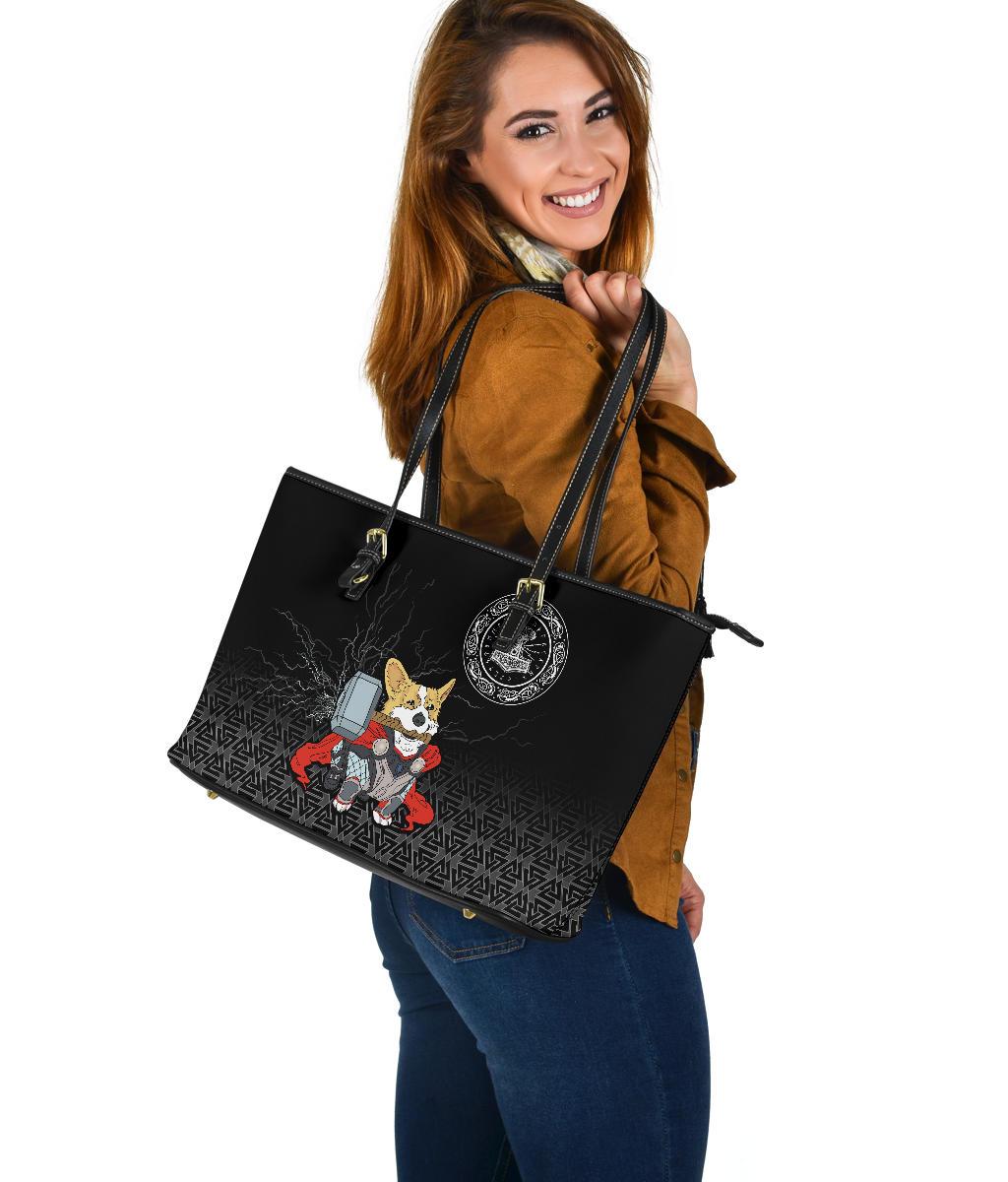 Viking Large Leather Tote The Mighty Thorgi RLT12