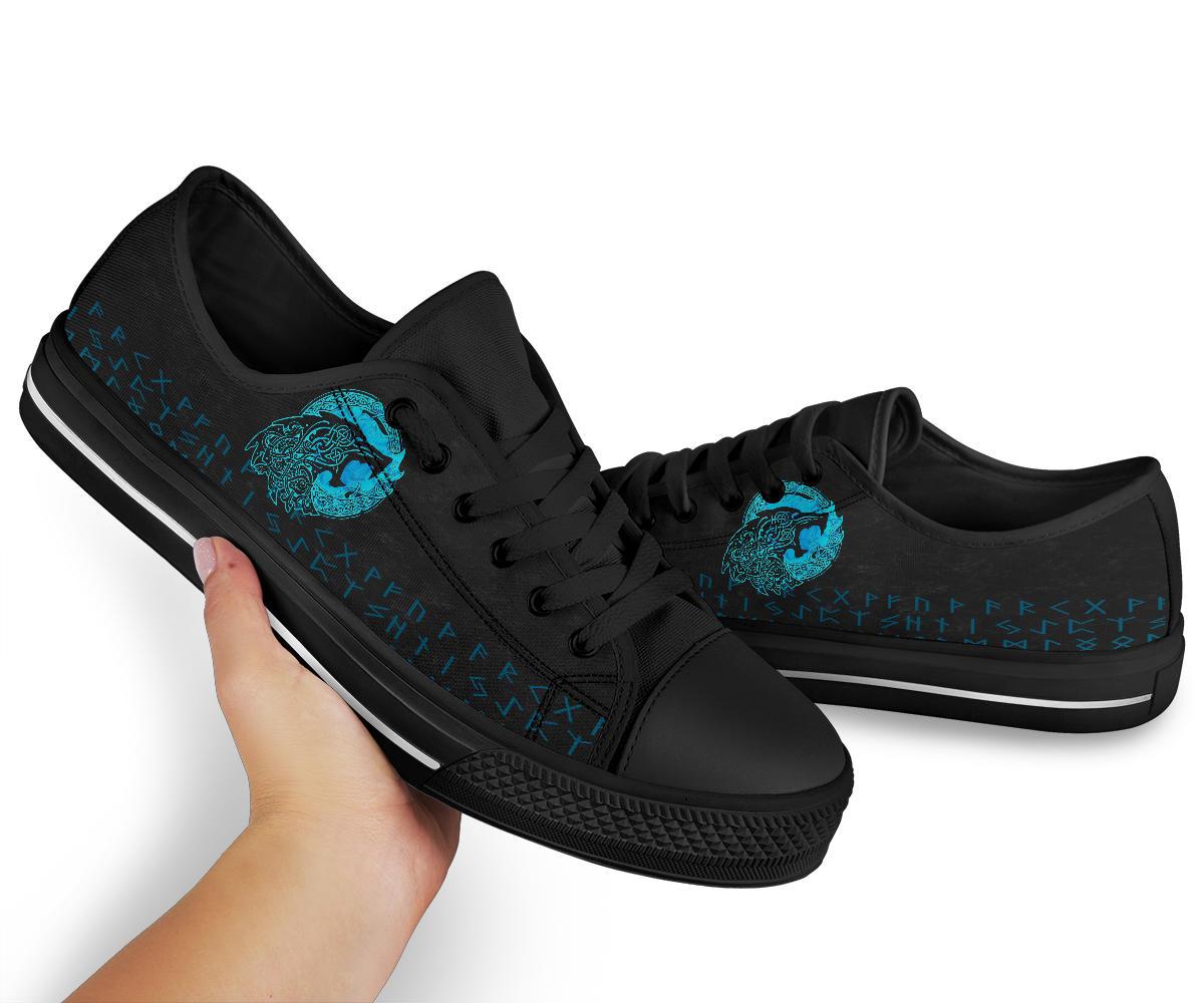 Viking No - Box Economy Low Tops - Fenrir Wolf Cyan RLT12