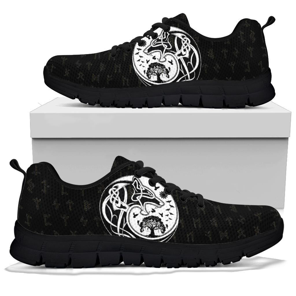 Viking Sneakers, Skoll and Hati Rune Tattoo RLT12