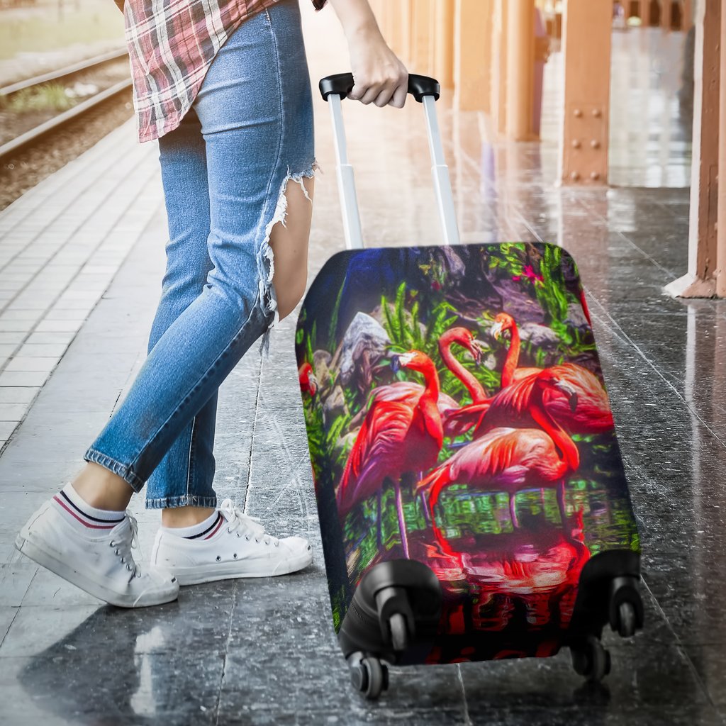 The Bahamas Luggage Covers Flamingo