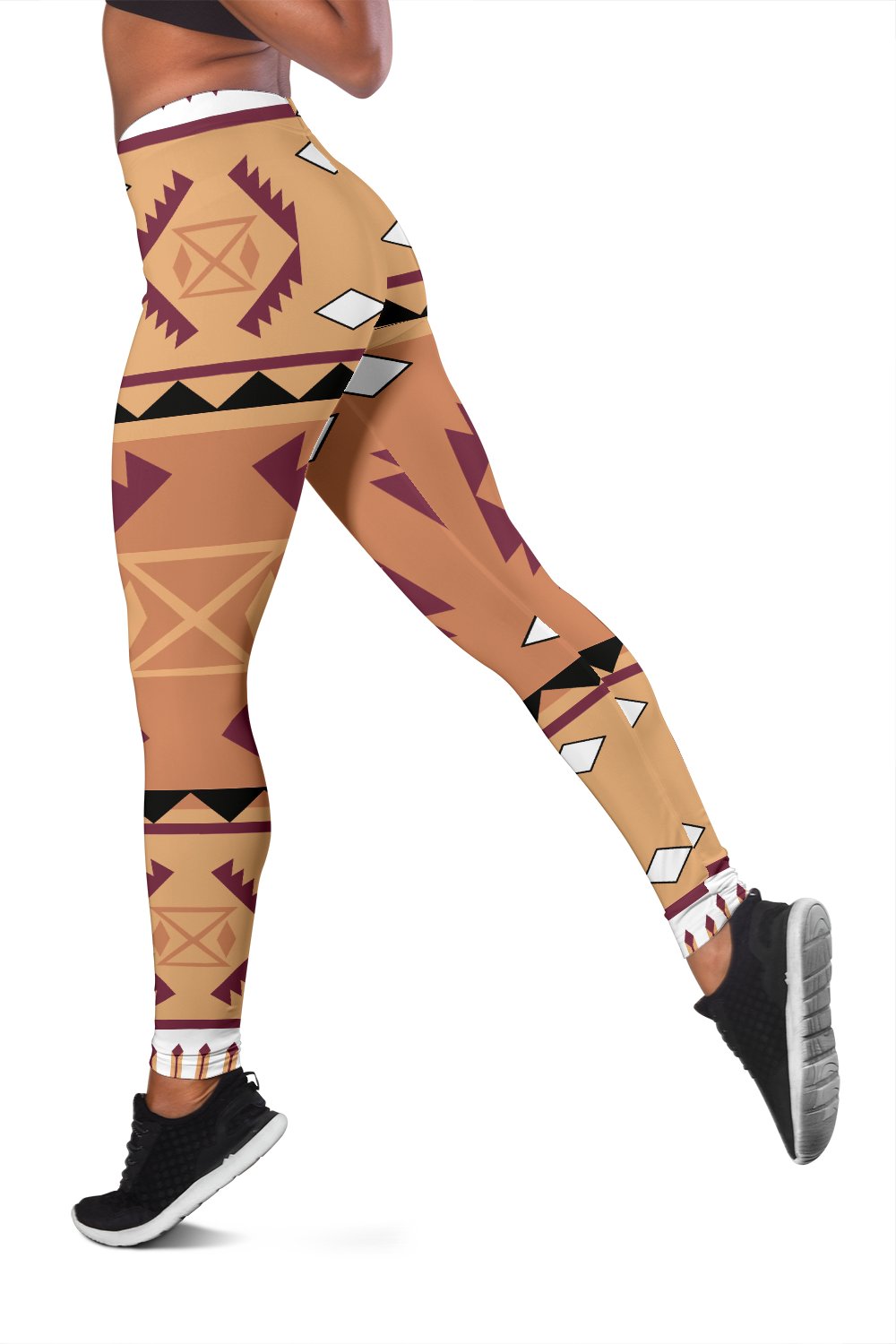 Pink Purple Pattern Native American Women's Leggings LT10